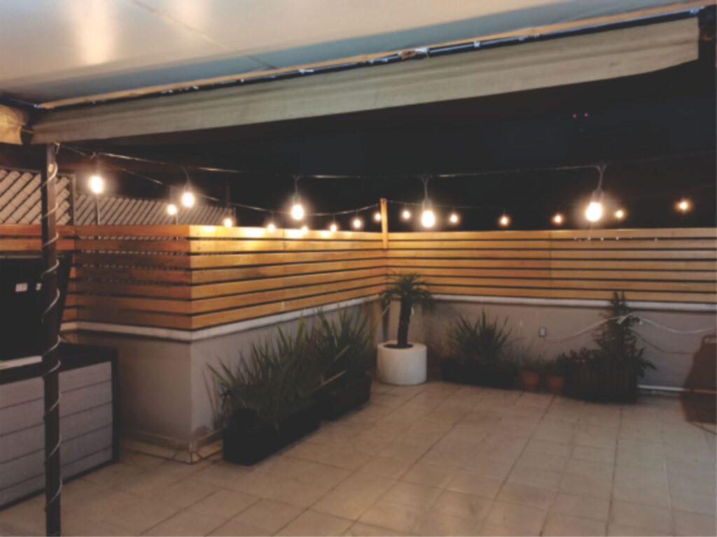 toldo en terraza